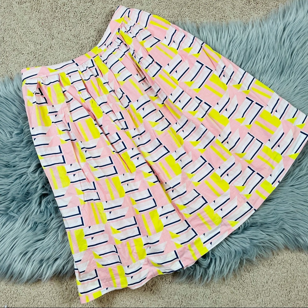 J. Crew | printed | midi skirt